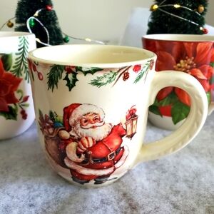 Pier 1 Winter Wonders Santa Mug